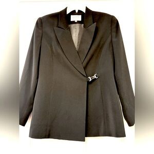 KASPER‎ Black Blazer with Buckle Closure